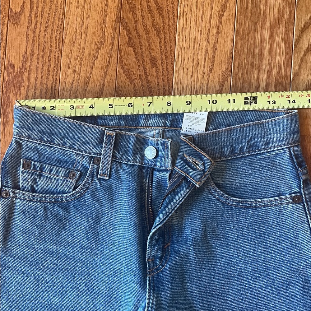 Women’s 505 Levi's Slim Fit Straight Leg Blue Jeans - Picture 8 of 10